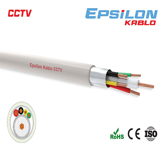 CCTV Kamera Kabloları 1 + 2 x 0,50 + 2 x 0,22
